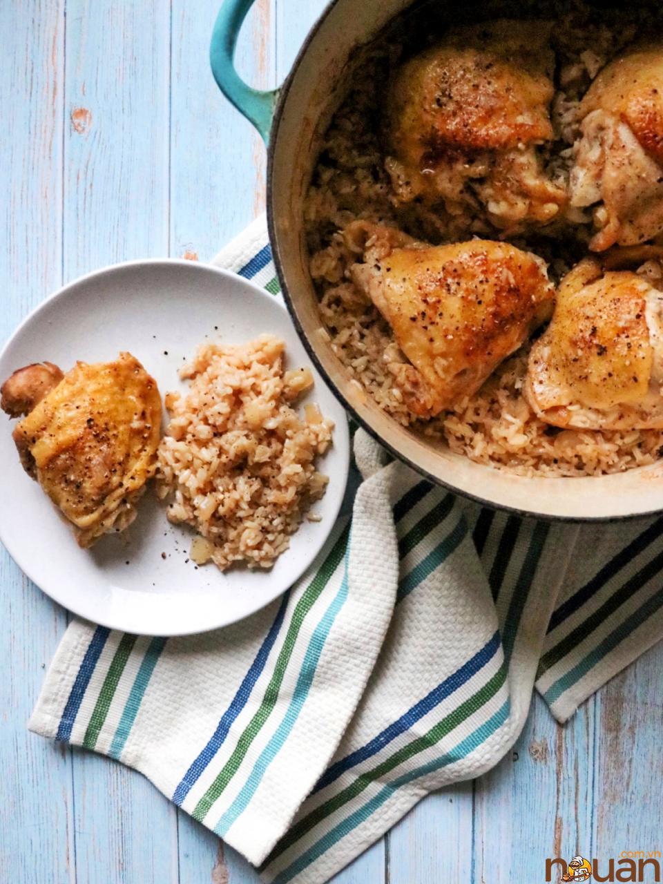 This chicken and rice dinner is comforting and family-friendly, and it's a great option on cool nights when you need a full meal without dirtying up lots of pans &mdash; it's made in a single Dutch oven after all. &quot;Made it exactly like the recipe stated. Was fantastic! Second time I added a touch less water, so the rice was fluffier. AMAZING! This is definitely going into the weekly rotation for quick and easy meal,&quot; writes reviewer Audra. 