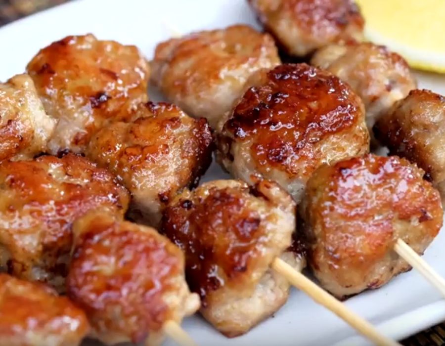 Gà viên nướng giòn ngon thơm lừng